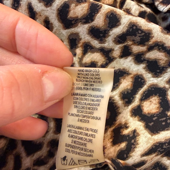Karl Lagerfeld Leopard Print Blouse | Size M - Picture 6 of 7